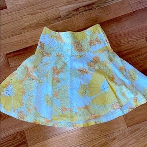 Adorable flowing sunflower skirt